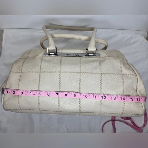 Chanel Large Quilter Stitch Caviar Leather HandBag from the mid-90s, - Picture 5 of 16